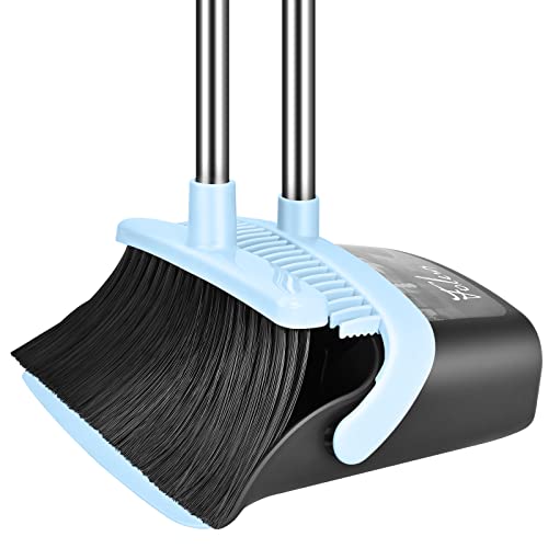 Broom and Dustpan Set | 55 Inch Handle | Heavy Duty