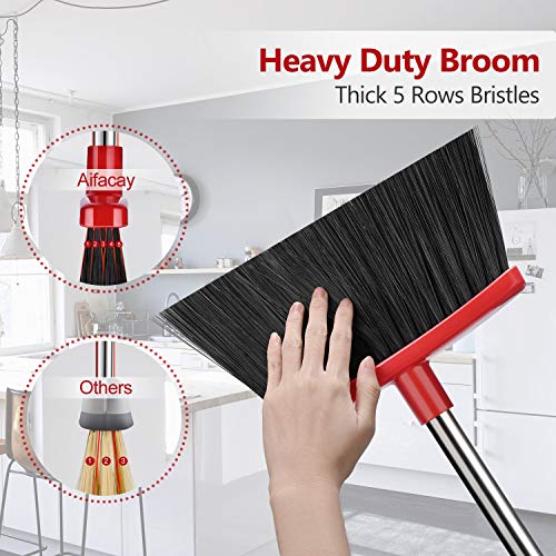 Broom and Dustpan Set | 55 Inch Handle | Heavy Duty