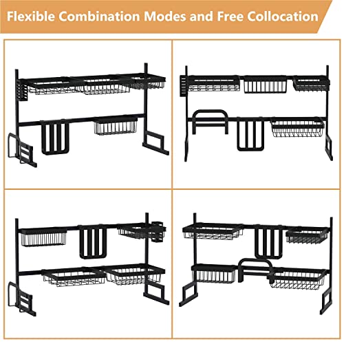 Tsmine Adjustable Dish Drying Rack Over the Sink (32≤ Sink Size ≤ 39.5 inch)