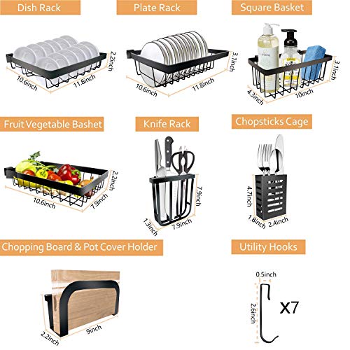 Tsmine Adjustable Dish Drying Rack Over the Sink (32≤ Sink Size ≤ 39.5 inch)